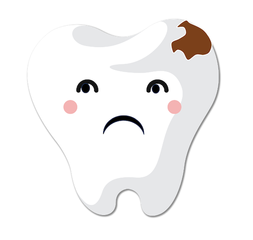 Догляд за зубами (виховна година) зуб з карієсом