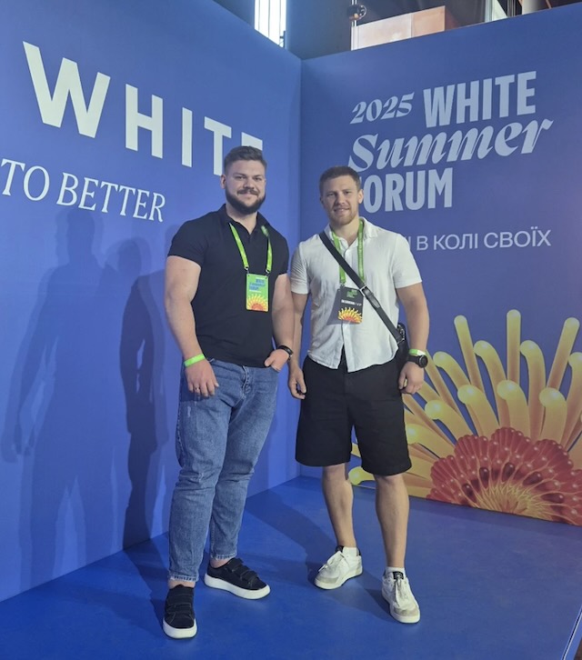 Любомир Борусевич (ліворуч) та Ігор Книш (праворуч) на White Summer Forum у Львові